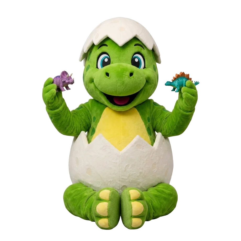 Dino leikar við leiku-dinosaurum
