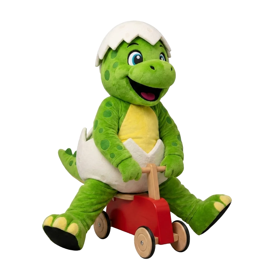 Dino koyrir á leikubili
